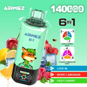 Alternative view of Airmez FOX 140K PUFFS 6V1