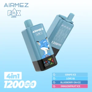 Alternative view of Airmez FOX 120K puffs 4V1